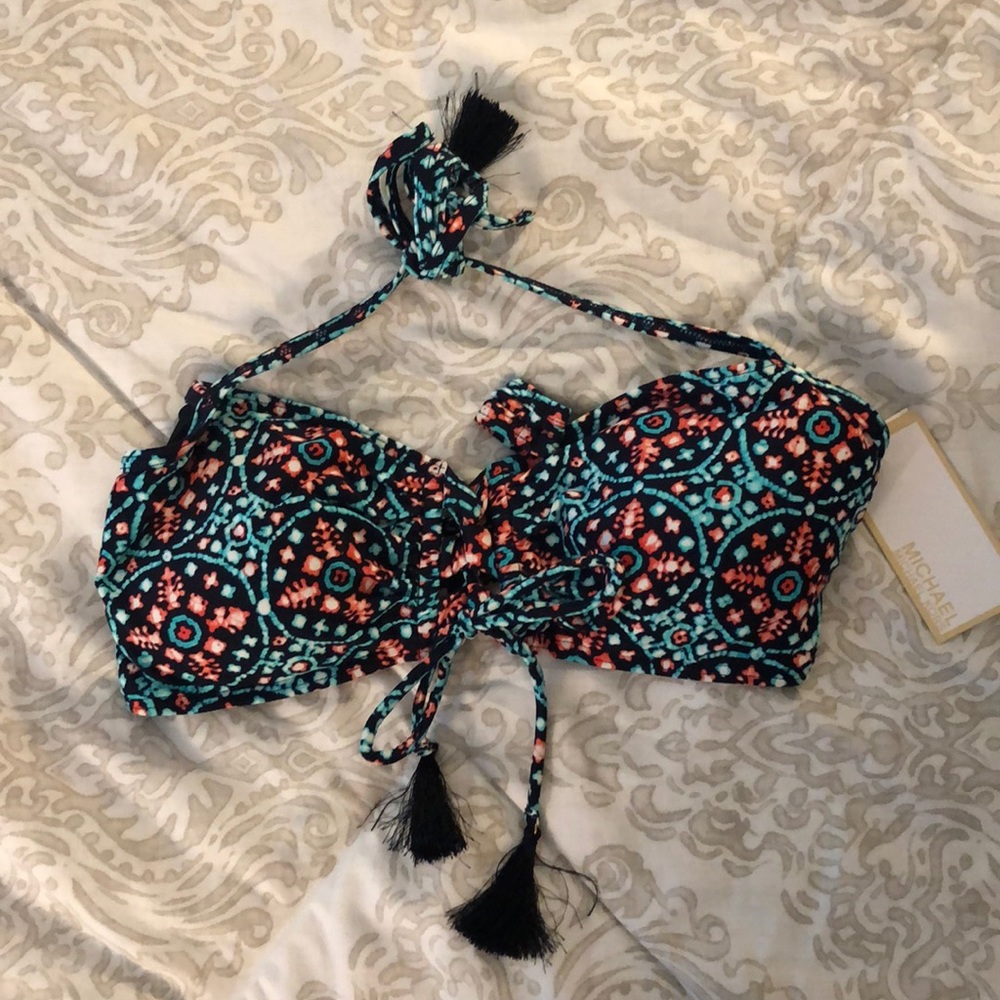 MICHAEL Michael Kors bathing suit halter top